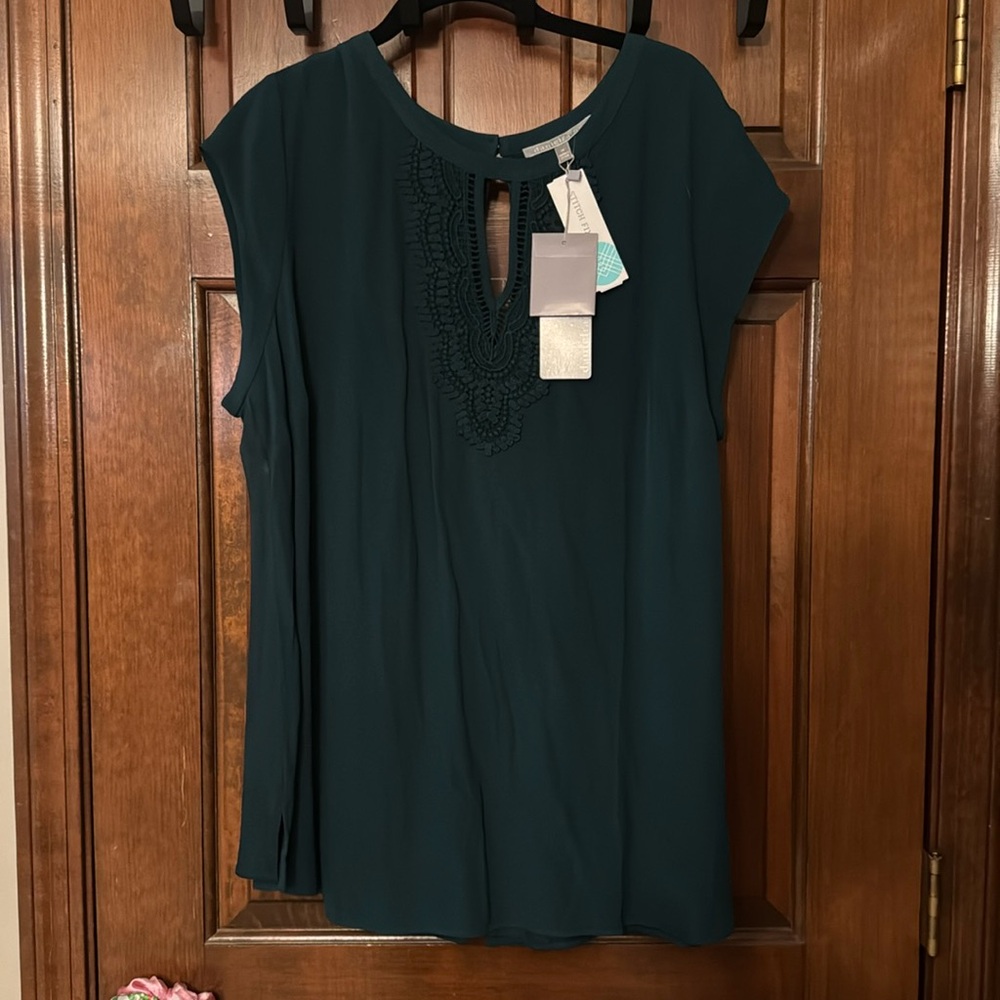 Daniel Rainn teal green blouse